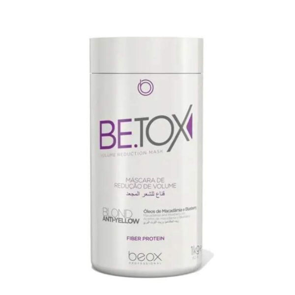 BEOX Be.Tox Blond Anti-Yellow - zabiegowa tonujaca maska botoks dla włosów blond  1000 ml
