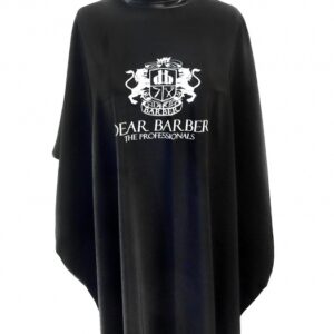 BARBER - Peleryna czarna z nadrukiem