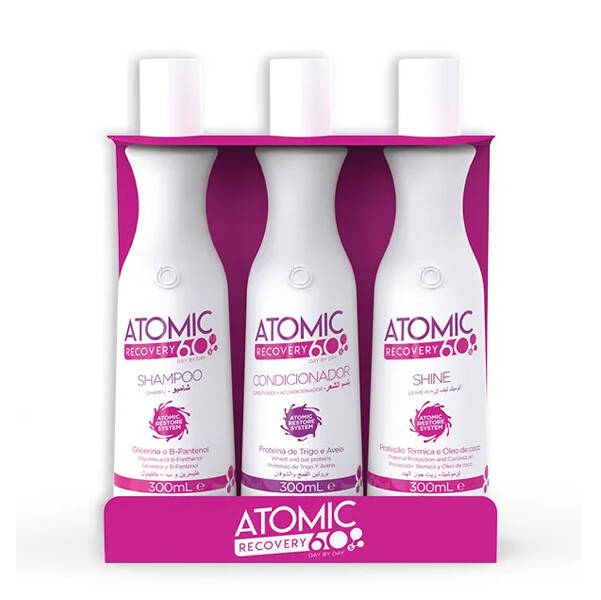 beox-atomic-60-sec-kit-zestaw-regeneracyjny-do-w.jpg BEOX Atomic 60 sec KIT - zestaw regeneracyjny do włosów osłabionych 3 x 300ml - obrazek 1