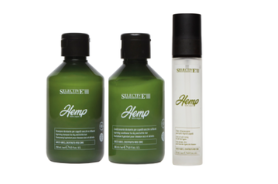 HEMP 100% Vegan Launch KIT - szampon + odżywka + elixir - zestaw nawilżający z olejem z nasion konopii / 250ml + 200ml + 50ml