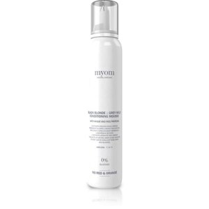 MYOM Black Blonde Mousse Grey - czarna pianka tonująca do włosów blond / 200ml