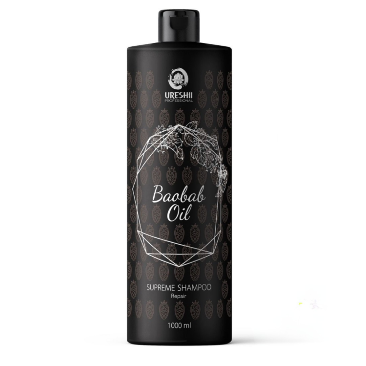 6c870c919b490261ebb04da3cdc67a55 URESHII Baobab Oil Repair Shampoo /1000ml - obrazek 1