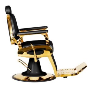 Fotel barberski Gabbiano Francesco Gold czarny