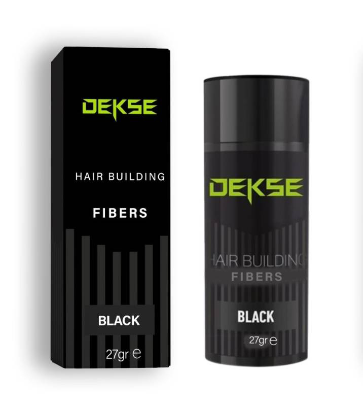 dekse-hair-building-fibers-black-zageszczacz-wloso.jpg Dekse Hair Building Fibers Black zagęszczacz włosów /27g - obrazek 1