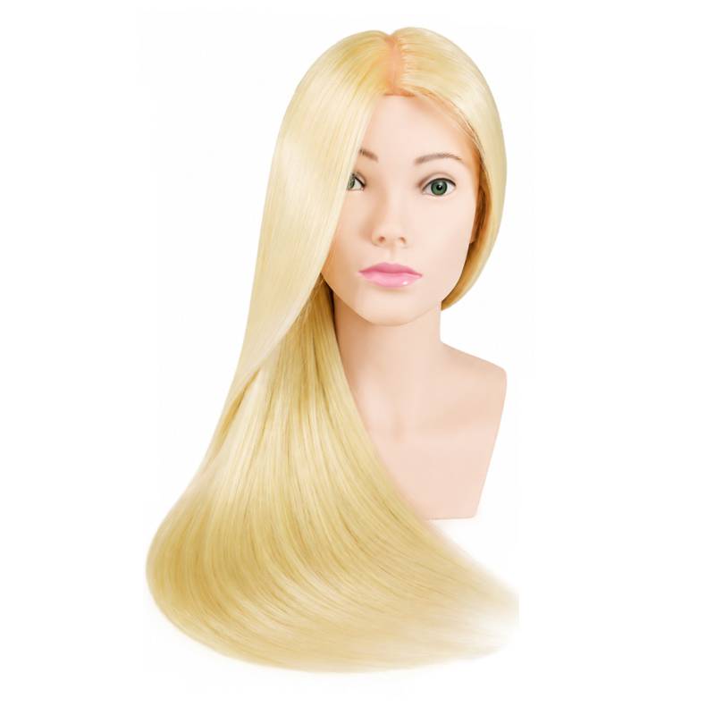 Główka fryzjerska damska Vera wł. blond 55cm