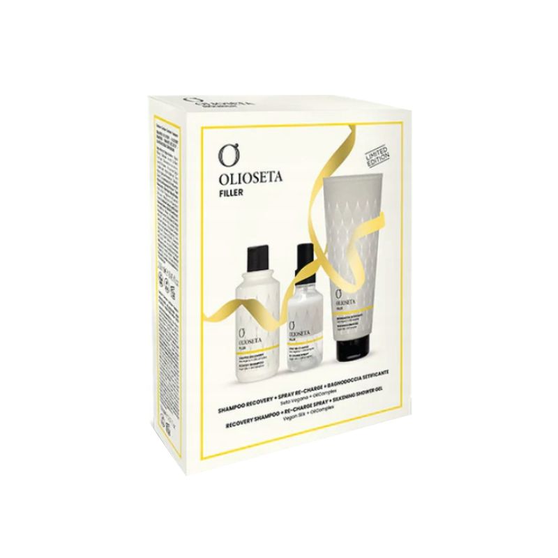 OLIOSETA Filler zestaw szamp+spray+żel 250ml+150ml+350ml Barex