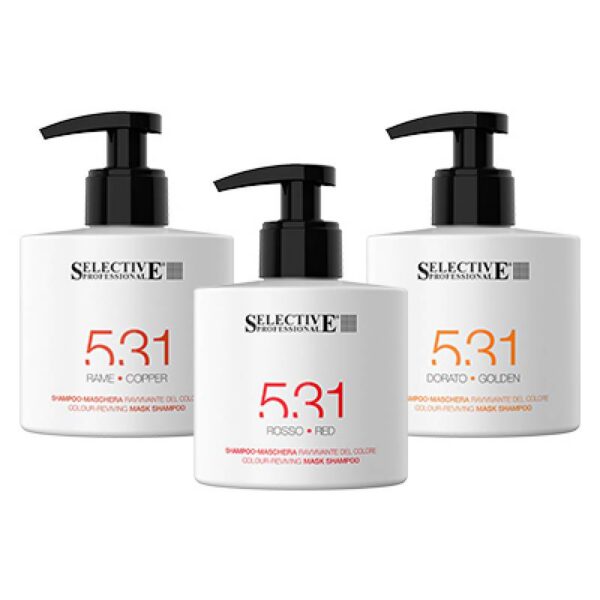 SELECTIVE 531 – szampon – maska – kolor – rosso / czerwień /275ml — Zdjęcie produktu 01