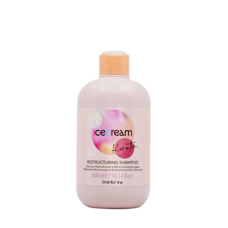 INEBRYA Ice Cream Keratin Shampoo – odbudowujący szampon z keratyną /300ml — Zdjęcie produktu 01