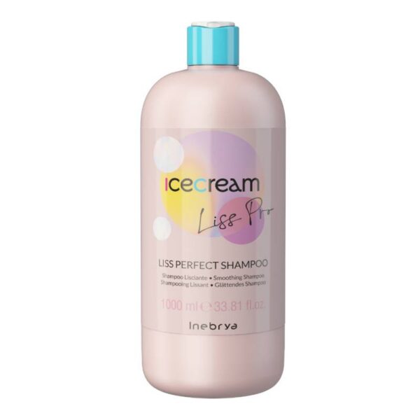INEBRYA Ice Cream Liss Perfect Shampoo – szamapon wygładzający / 1000ml — Zdjęcie produktu 01