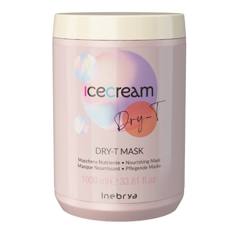 INEBRYA Ice Cream Dry-T Mask – maska intensywnie nawilżająca / 1000ml — Zdjęcie produktu 01