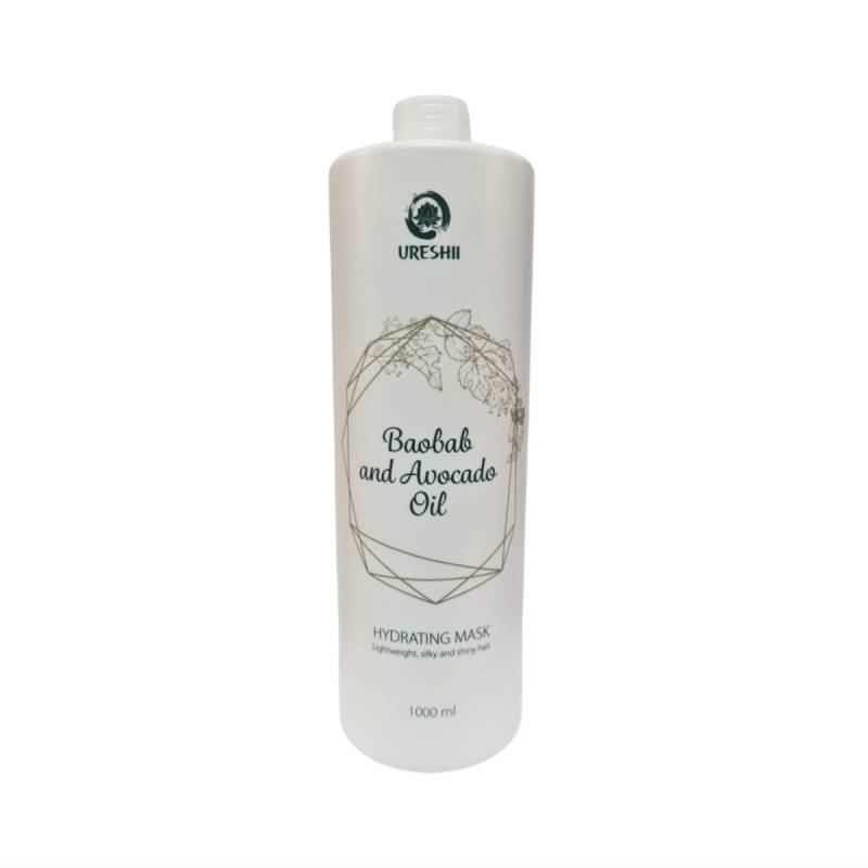URESHI Baobab & Avocado Oil Hydrating Mask - maska nawilżająca z baobabu i awokado / 1000ml