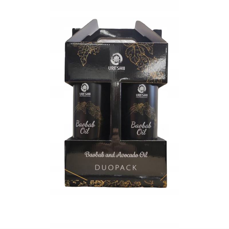 URESHI Baobab Oil Repair Duo Pack - szampon + maska baobab oil / 2 x 1000ml
