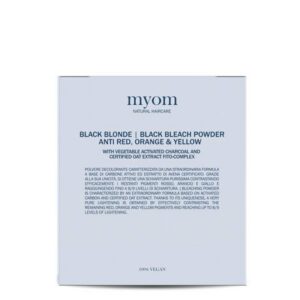 MYOM Black Blonde Bleach Powder - czarny rozjaśniacz do 9 tonów / 500gr