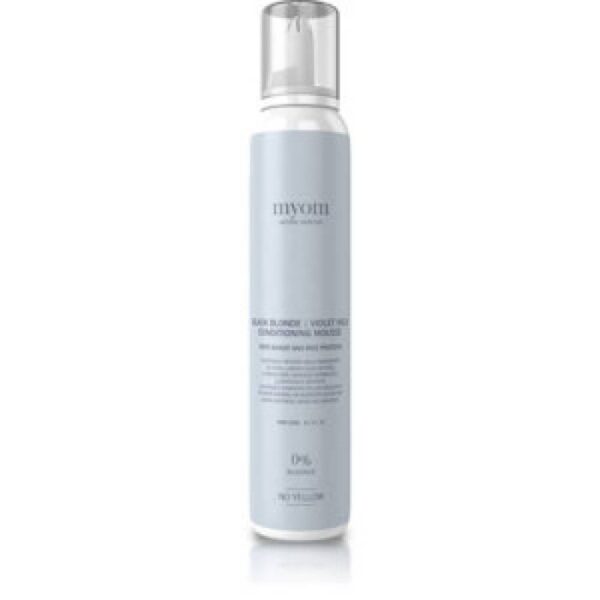 MYOM Black Blonde Mousse Violet – fioletowa pianka tonująca no yellow do włosów blond / 200ml — Zdjęcie produktu 01