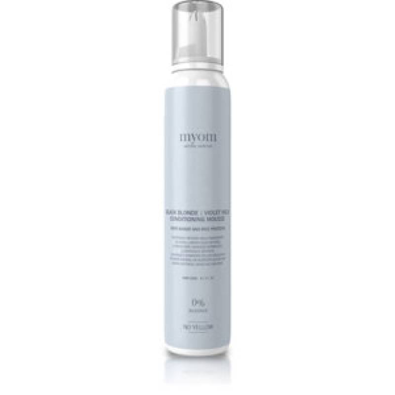 MYOM Black Blonde Mousse Violet - fioletowa pianka tonująca no yellow do włosów blond / 200ml