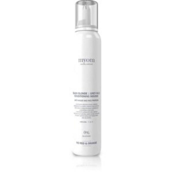 MYOM Black Blonde Mousse Grey – czarna pianka tonująca do włosów blond / 200ml — Zdjęcie produktu 01