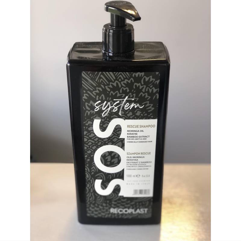 RECOPLAST SOS Shampoo - szampon wzmacniający do włosów zniszczonych / 1000ml