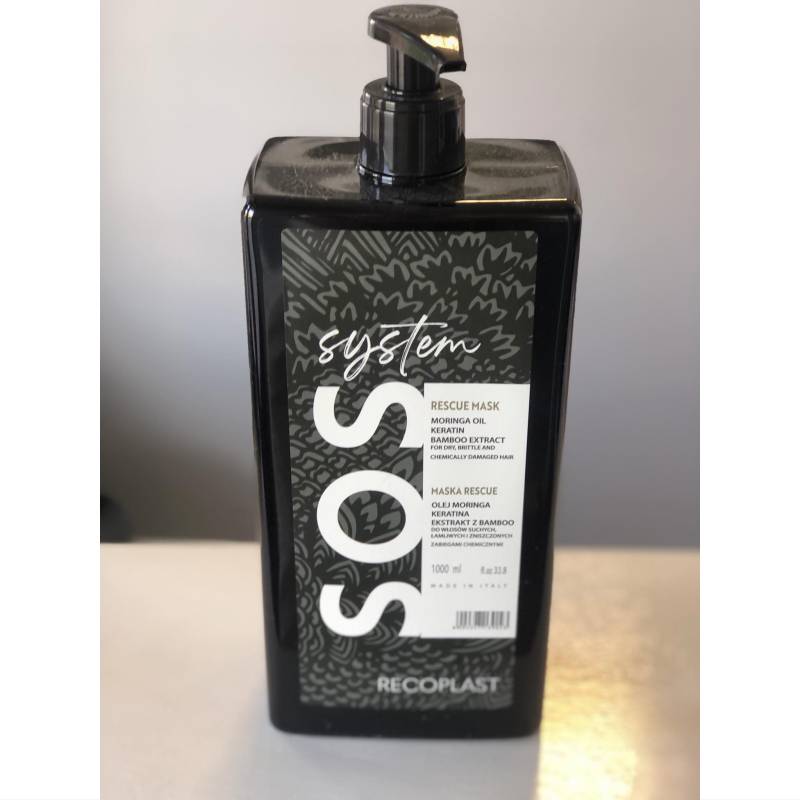 RECOPLAST SOS Mask - intensywnie regenerująca maska do włosów zniszczonych /1000ml