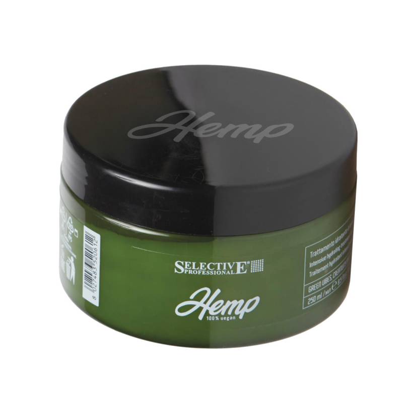 SELECTIVE HEMP Vegan Hydrating Mask - intensywnie nawilżająca maska do włosów suchych i łamliwych / 500ml