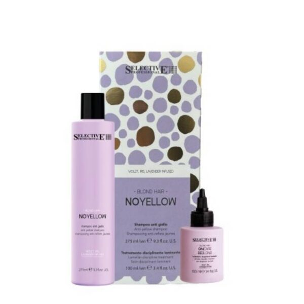ONCARE No Yellow KIT – zestaw szampon tonujący do blond 275ml + laminacja do włosów blond 100ml — Zdjęcie produktu 01