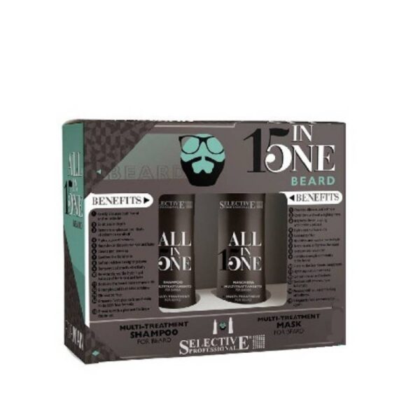 FOR MAN Beard – Zestaw 15w1 Szamp.+Maska /2 x 100ml — Zdjęcie produktu 01