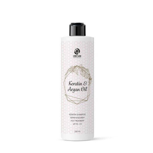 URESHII Keratin & Argan Oil Shampoo /250ml — Zdjęcie produktu 01