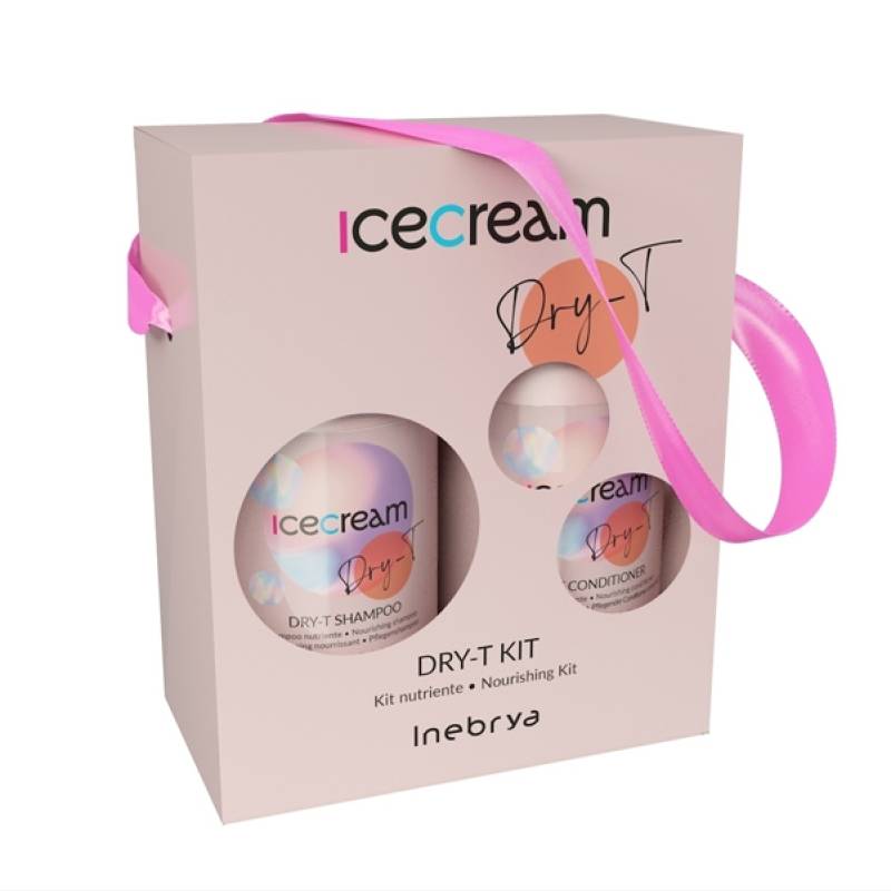 ICE CREAM Dry-t Szampon+Odżywka Kit /300+300ml NEW