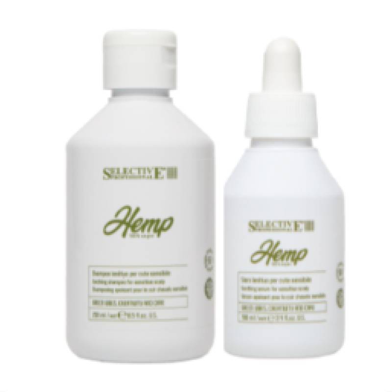 HEMP 100% Vegan Lenitive Kit szampon+serum /250ml+100ml