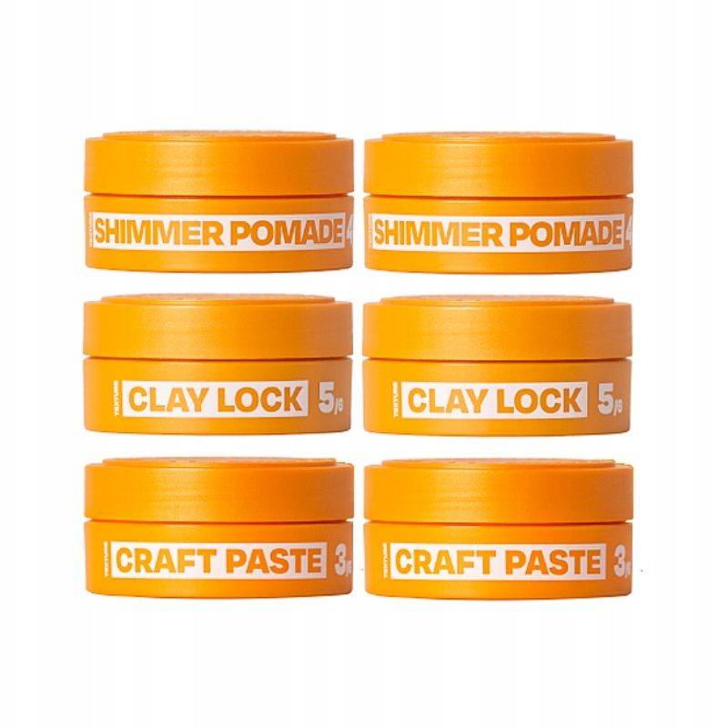 NOW KIT Clay Lock+Shimmer Pomade+Craft Paste /6x90ml