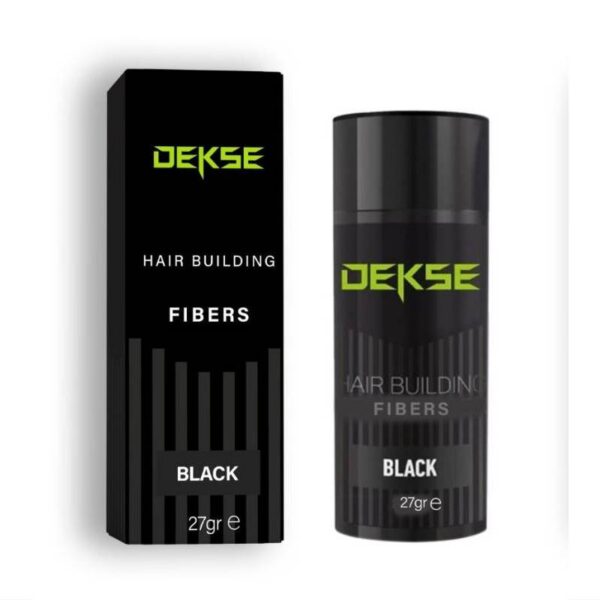 Dekse Hair Building Fibers Black zagęszczacz włosów /27g — Zdjęcie produktu 01