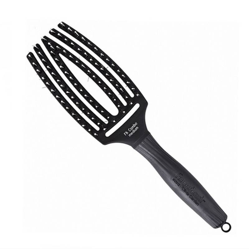 Szczotka OLIVIA G. Fingerbrush Combo Medium black