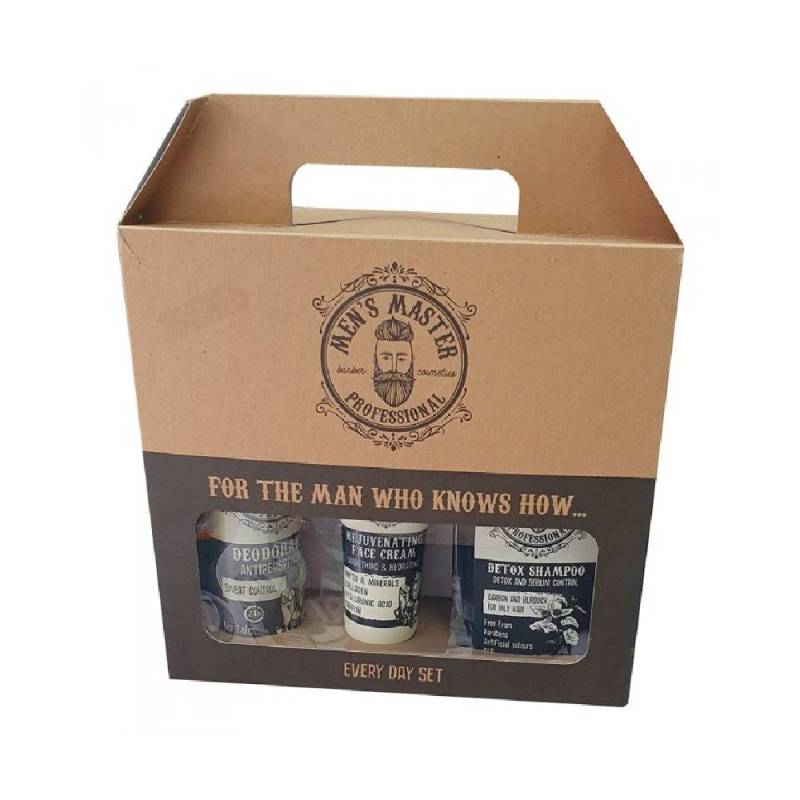 MEN’S MASTER Zestaw Face Cream+Detox Shampoo+Deodorant — Zdjęcie produktu 01
